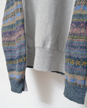 이미지를 갤러리 뷰어에 로드 , Sweat × knit switch pullover_E
