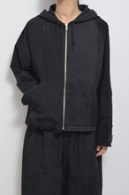 Load image into Gallery viewer, TABLE CLOTH ZIP-UP HOODIE/BLK/01 size_001
