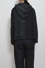 Load image into Gallery viewer, TABLE CLOTH ZIP-UP HOODIE/BLK/01 size_001
