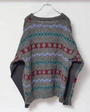 將圖片載入圖庫檢視器 Sweat × knit switch pullover_I
