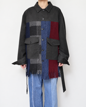 将图片加载到图库查看器，Muffler short blouson / Charcoal_B
