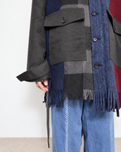 将图片加载到图库查看器，Muffler short blouson / Charcoal_B
