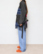 將圖片載入圖庫檢視器 Muffler short blouson / Charcoal_A

