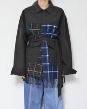 將圖片載入圖庫檢視器 Muffler short blouson / Charcoal_A
