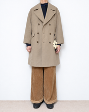 将图片加载到图库查看器，Flower charm pea coat / peach skin
