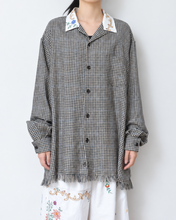 이미지를 갤러리 뷰어에 로드 , [27SS 予約アイテム] Table Cloth Collar Check Fringe Shirt
