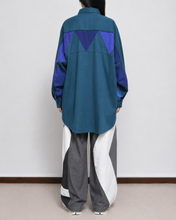 이미지를 갤러리 뷰어에 로드 , WOOL VIYELLA △ SH/BLU GRN/SLACK_02
