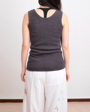画像をギャラリービューアに読み込む, MESH KNIT TANK TOP / D.BRN
