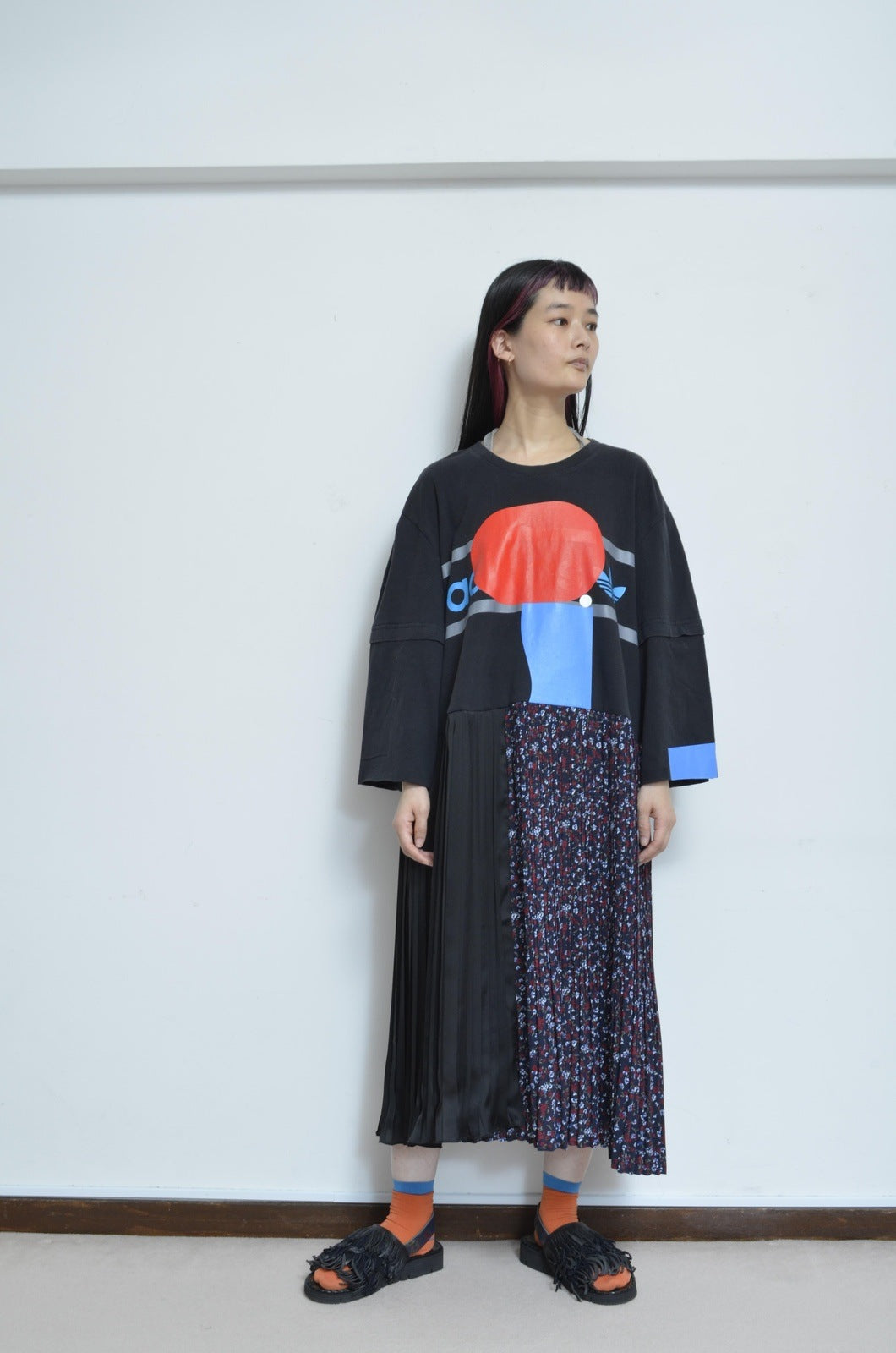 PLEATED TEE OP(PRINT) _ Mi*00 / E